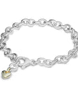 Mini Lifetime Gold Heart Charm Bracelet