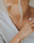 Mini Silver Barnacle Necklace