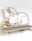 Mini Wall Shelf with Rabbit Design