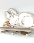 Mini Wall Shelf with Rabbit Design