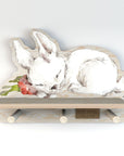 Mini Wall Shelf with Rabbit Design