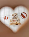 Mini Wall Shelf with Teddy Bear Motif