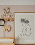 Mini Wall Shelf with Teddy Bear Motif