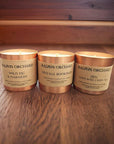 Premium mini scented candles gift set, luxury hand-poured wild fig, vintage bookshop, zen, best-selling fragrances, stylish home decor by Ralph's Orchard at brixbailey.com