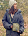 Mini Dog Walking Bag - Khaki Green