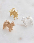 Miniature Schnauzer Silver Dog Charm