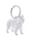 Miniature Schnauzer Silver Dog Charm