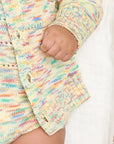 Space-Dye Organic Cotton Knitted Baby & Kids Sweater