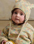 Space-Dye Organic Cotton Knitted Baby & Kids Sweater
