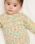 Space-Dye Organic Cotton Knitted Baby & Kids Sweater