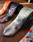 Sage Green Silk Tie, 'Mirage' Men's Luxury Tie in Sage Green
