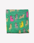 Premium Organic Cotton Muslin Swaddle Blankets 2-Pack with Kitten Print and Stripes - Super Soft, Skin-Friendly, GOTS Certified by Toby Tiger at brixbailey.com