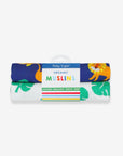 Premium Organic Cotton Muslin Burp Cloths Twin Pack with Lion Print, Super Absorbent and Eco-Friendly for Baby Essentials by Toby Tiger at brixbailey.com
