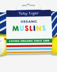 Premium Organic Cotton 2-Pack Muslin Cloths with Seagull Print and Striped Design, Soft and Eco-Friendly for Babies and Home by Toby Tiger at brixbailey.com