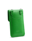 Handmade Leather Mobile Phone Pouch Plus - Green