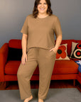 Mocha Cotton Breastfeeding Pyjamas | Nursing Loungewear Set | MilkyMoon