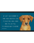 Starving Since Breakfast Pet Bowl Mat – Featuring the Fox Red Labrador