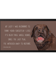 Starving Since Breakfast Pet Bowl Mat – Featuring the Chocolate Labrador