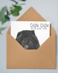 Send Some Floofy Love: Black Chow Chow 'Aloof Floof' Greeting Card