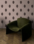 Deco Checkers - in Toasted Coco - Wallpaper - Micaela Sharp Collaboration