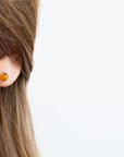 ESSENTIALS Mini Amber Stud Earrings