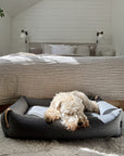 Light Anthracite Dog Bed with Stylish Comfort