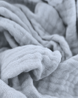 Mohair Soft Blue Feeding Blanket