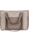 Beige Mom and Weekender Travel Bag