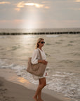Latte Weekender Bag for Stylish Escapes