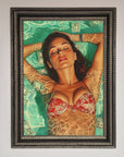 Money Pool Babe Framed Wall Art