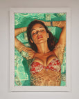 Money Pool Babe Framed Wall Art