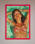Money Pool Babe Framed Wall Art