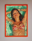 Money Pool Babe Framed Wall Art