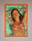 Money Pool Babe Framed Wall Art