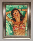 Money Pool Babe Framed Wall Art