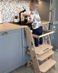 Montessori Learning Tower and High Chair Combo