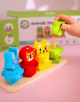 Montessori Animal Puzzle Pyramid for Toddlers