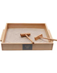 Montessori Wooden Tray by Wooden Story - Eco-Friendly Educational Toy for Writing and Shape Recognition by Wooden Story at www.brixbailey.com