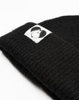 Moomintroll Fluffy Chunky Beanie in Black
