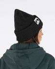 Moomintroll Fluffy Chunky Beanie in Black