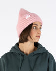 Moomintroll Fluffy Chunky Beanie in Pink