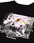Moomintroll Jungle Black Cotton T Shirt