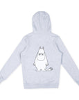 Grey Unisex Temper Hoodie with Moomintroll Embroidery