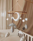 Moon and stars babymobile