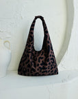 Classic Leopard Moon Bag