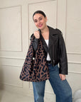 Classic Leopard Moon Bag