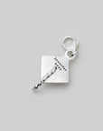 Mortar Board Graduation Cap Personalised Silver Charm