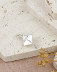 Mortar Board Personalised Silver Charm Bracelet