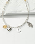 Personalised Silver Bracelet with Citrine for Women and Children
