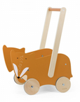 Wooden Toy Cart with Fox Design